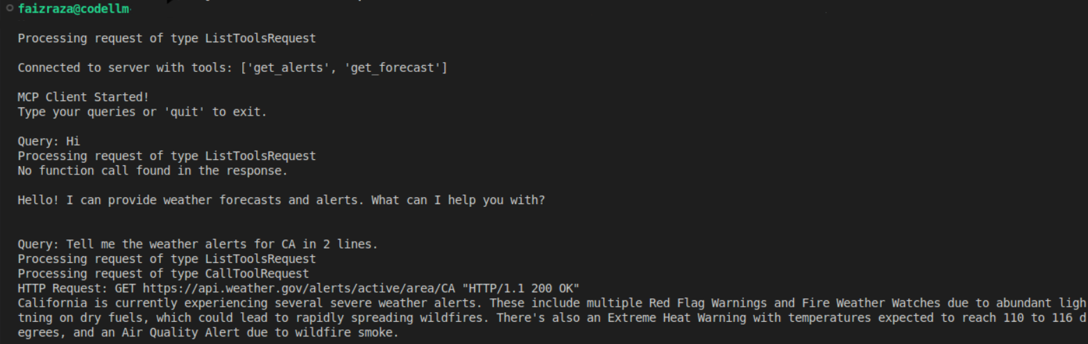 Terminal Output Image